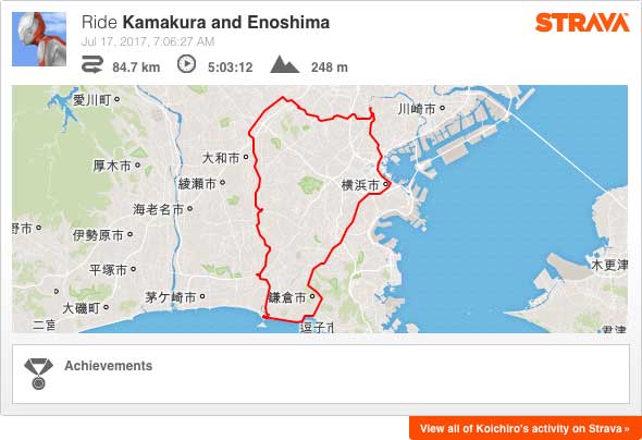 Strava: Enoshima Ride