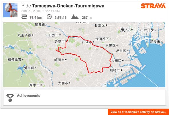 Strava: Tamagawa-Onekan-Tsurumigawa