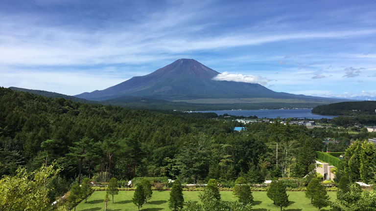 富士山はくっきりはっきり見えました