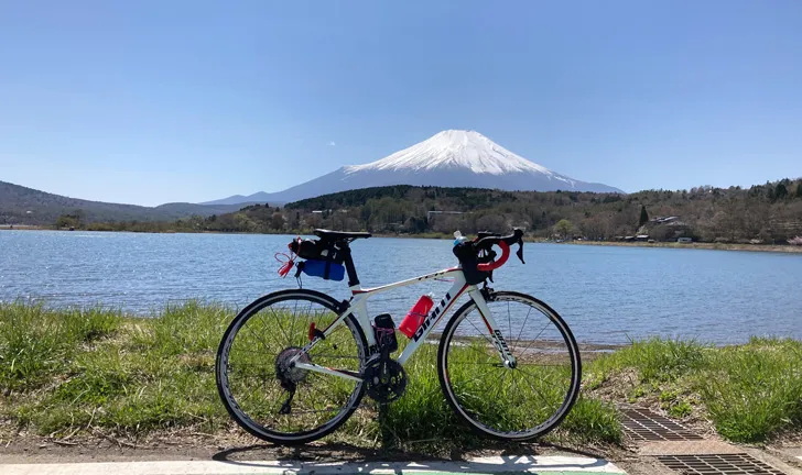 山中湖と富士山