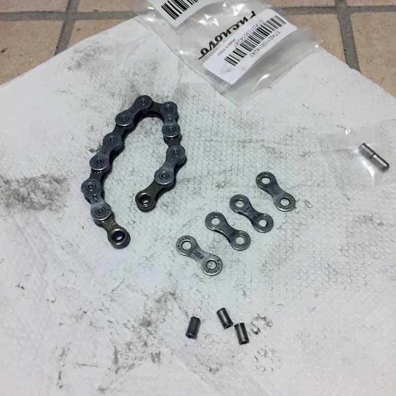 チェーンをカット