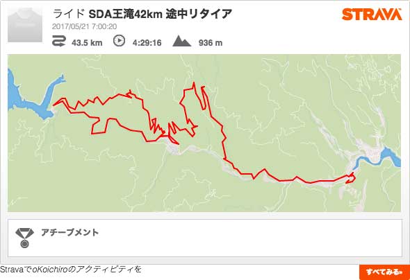 Strava: SDAOtaki42km 2017May