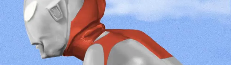 ウルトラマンAタイプをグリザイユ画法で描いてみた