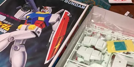 1/100 RX-78 ガンダム 旧キット - 模型製作と自転車