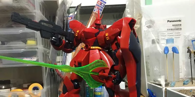 1/100 サザビー MG (ver.kaじゃないほう) - 模型製作と自転車