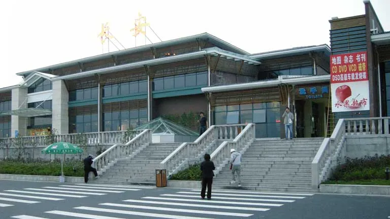 中国のパーキングエリア